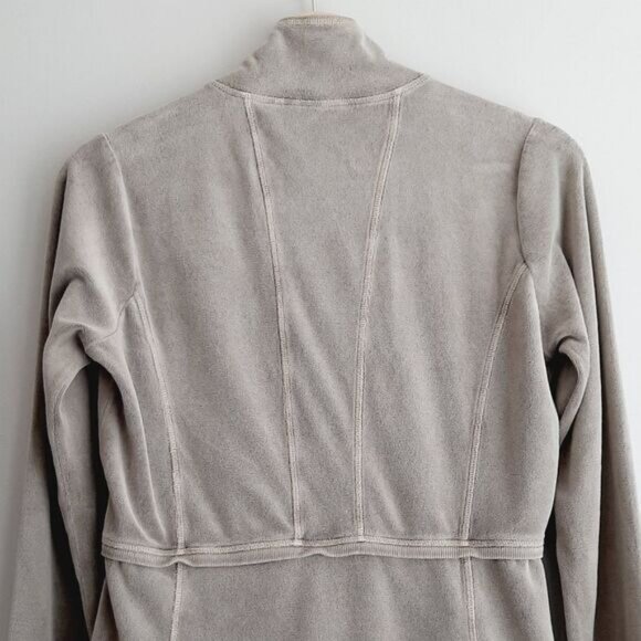 SANDWICH Soft Velvet Button Down Cardigan Gray Sz S - Picture 7 of 10